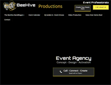 Tablet Screenshot of beehiveproductions.com